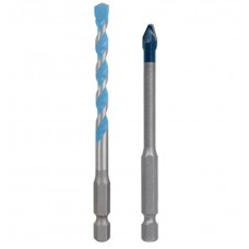 BOSCH Set burghiu pentru ceramica HEX-9, 6 mm si burghiu Multi Construction HEX-9, 6 mm